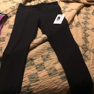 Yogalicious high waist 7/8 length black leggings